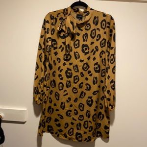Leopard print WhoWhatWear dress